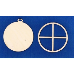 SKLEJKA #3mm Bombka 10cm z oknem fi 10cm /  / okno / 4858